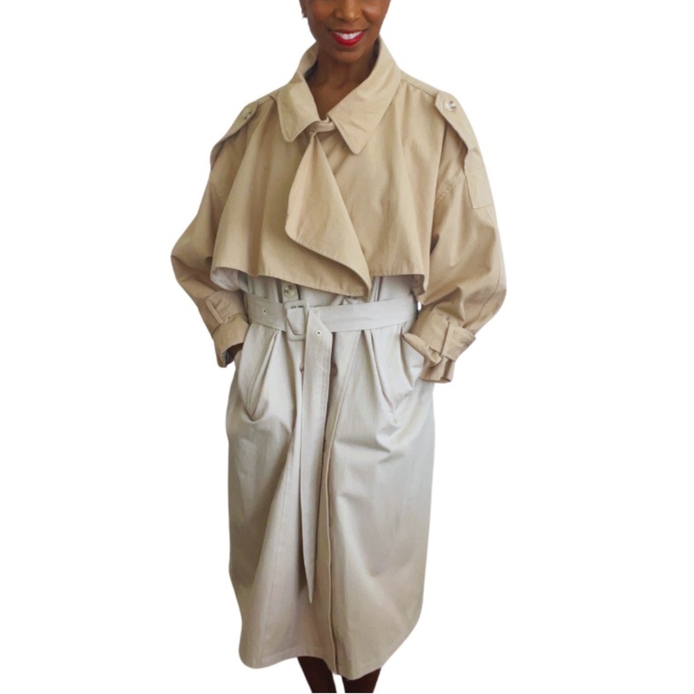 NASTY GAL || OVERSIZED BELTED TRENCH COAT || TAUPE/TAN